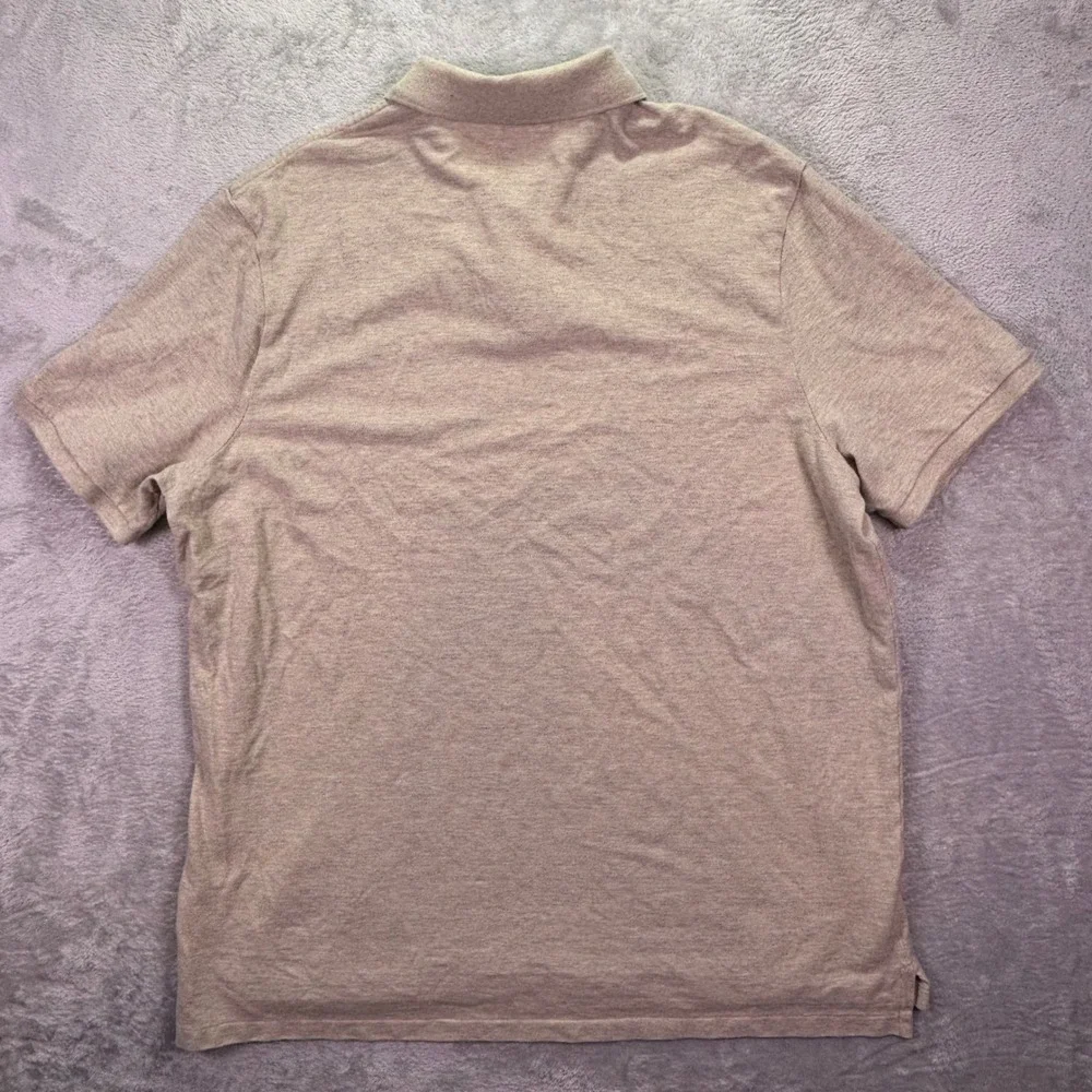 Polo Ralph Lauren Mens Polo XXL Tan Heather Classic Fit Short Sleeve Pony Logo